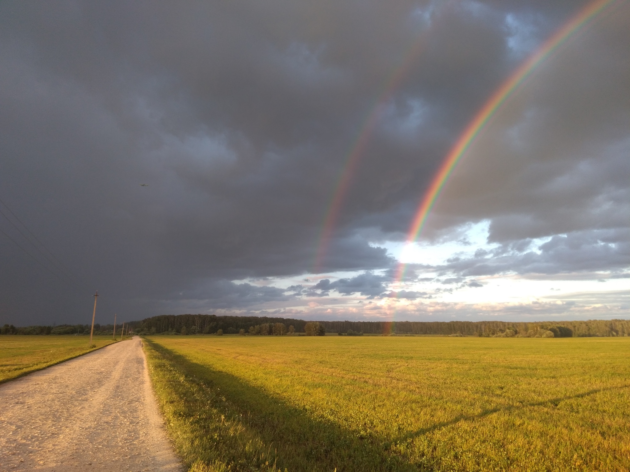 The rain is gone... - My, Rainbow, Nature