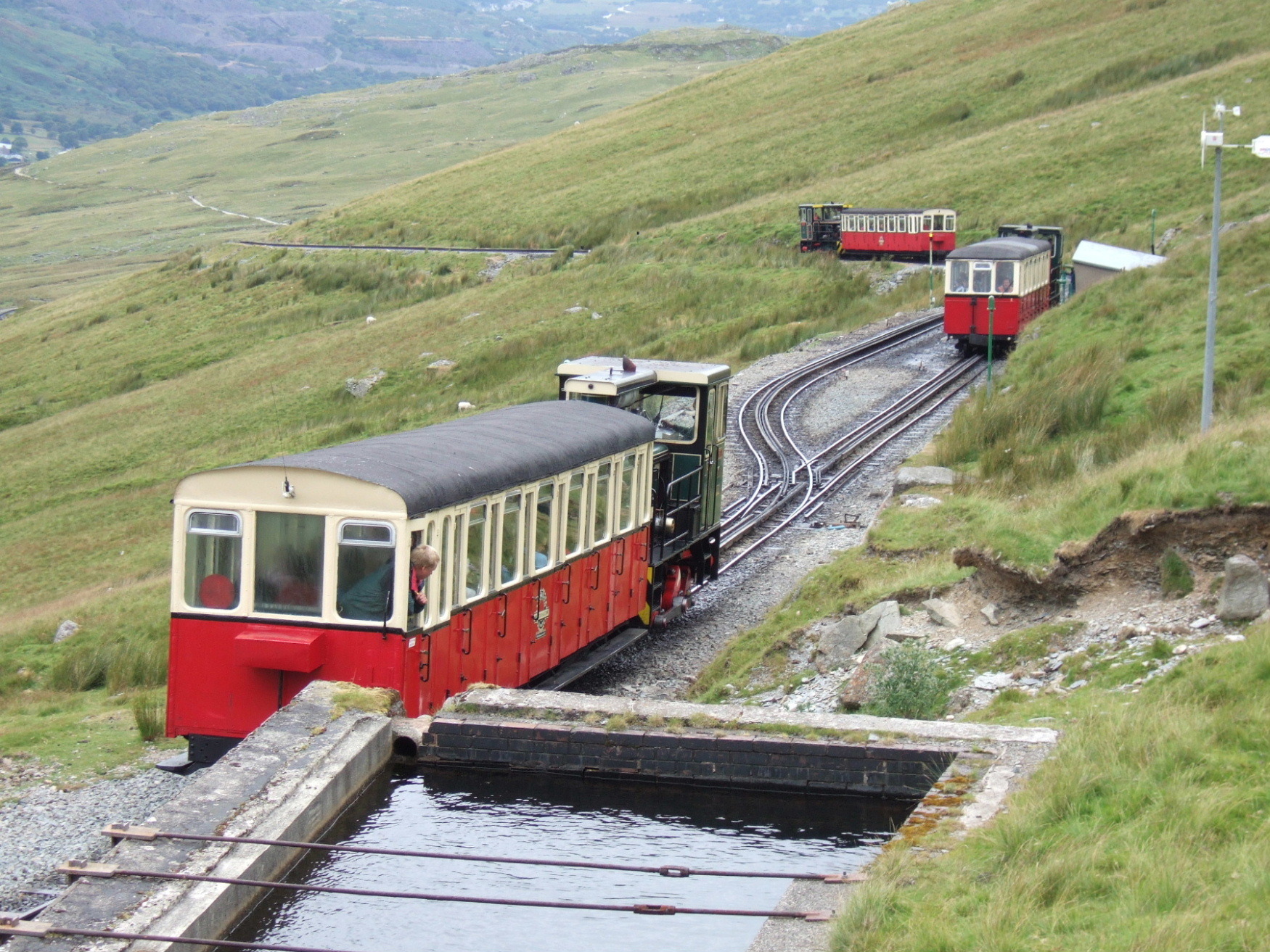 Snowdon Mountain Railway. - Railway, Gear rail, Mountain road, England, Longpost, Video