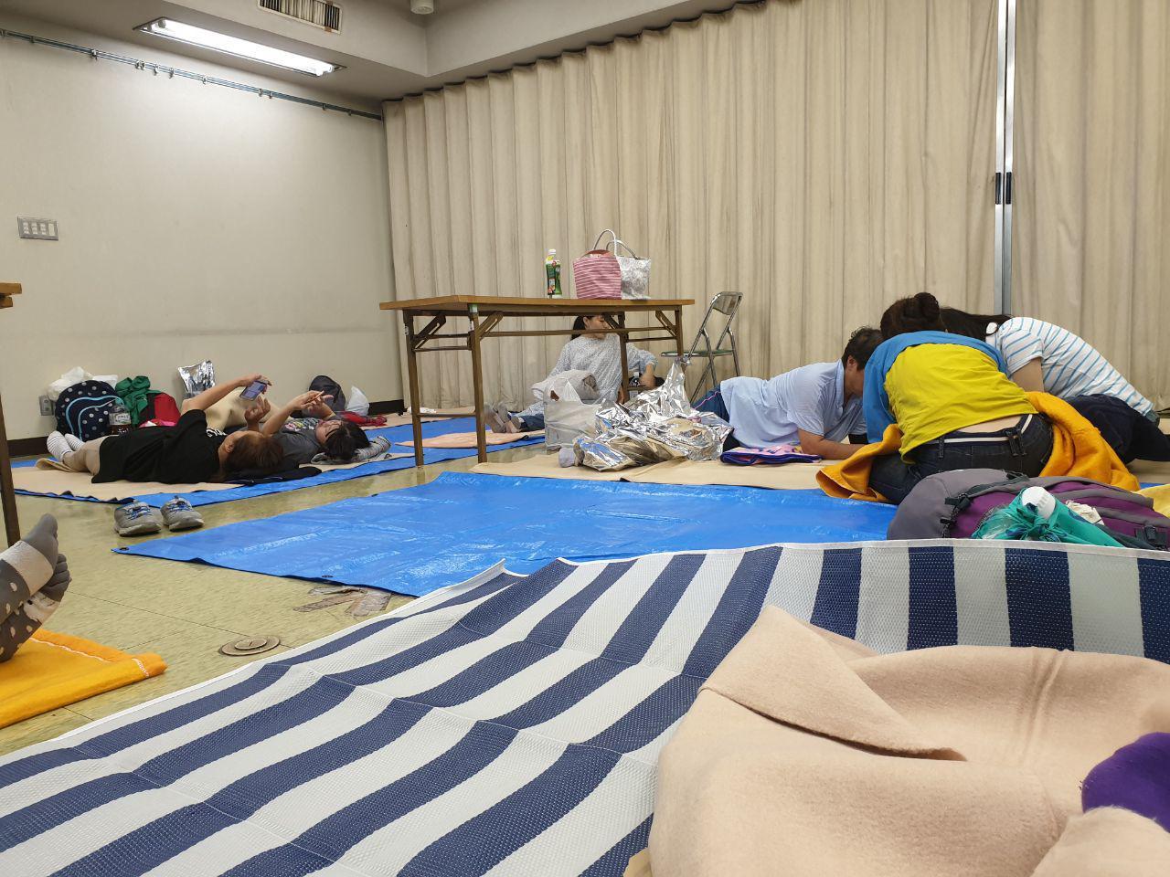 Japanese evacuation center - My, Japan, Evacuation, Typhoon, Asylum, Longpost