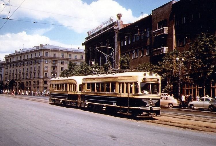 Kharkiv, 1959, photographer Marc De Groot - the USSR, Kharkov, Longpost, Tram, Retro