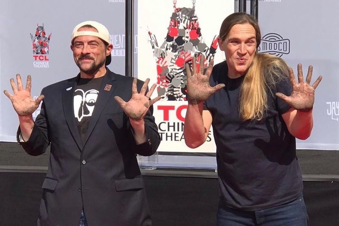 Jay and Silent Bob Immortalized in Concrete on the Hollywood Walk of Fame - Jay and Silent Bob, Kevin Smith, Jason Mews, Ben Affleck, Celebrities, Walk of Fame, Hollywood, Longpost