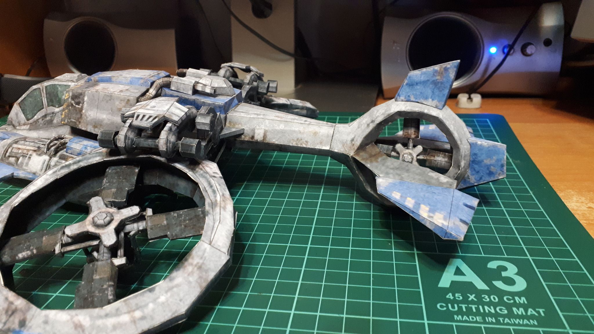 Started my Banshee - My, Papercraft, Pepakura, Starcraft, Hobby, Needlework without process, With your own hands, Paper modeling, Aviation, Longpost