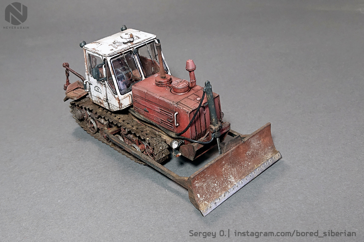 T-150D in 1:43 scale from The car in details - My, Longpost, Modeling, Stand modeling, Scale model, 1:43, Tractor