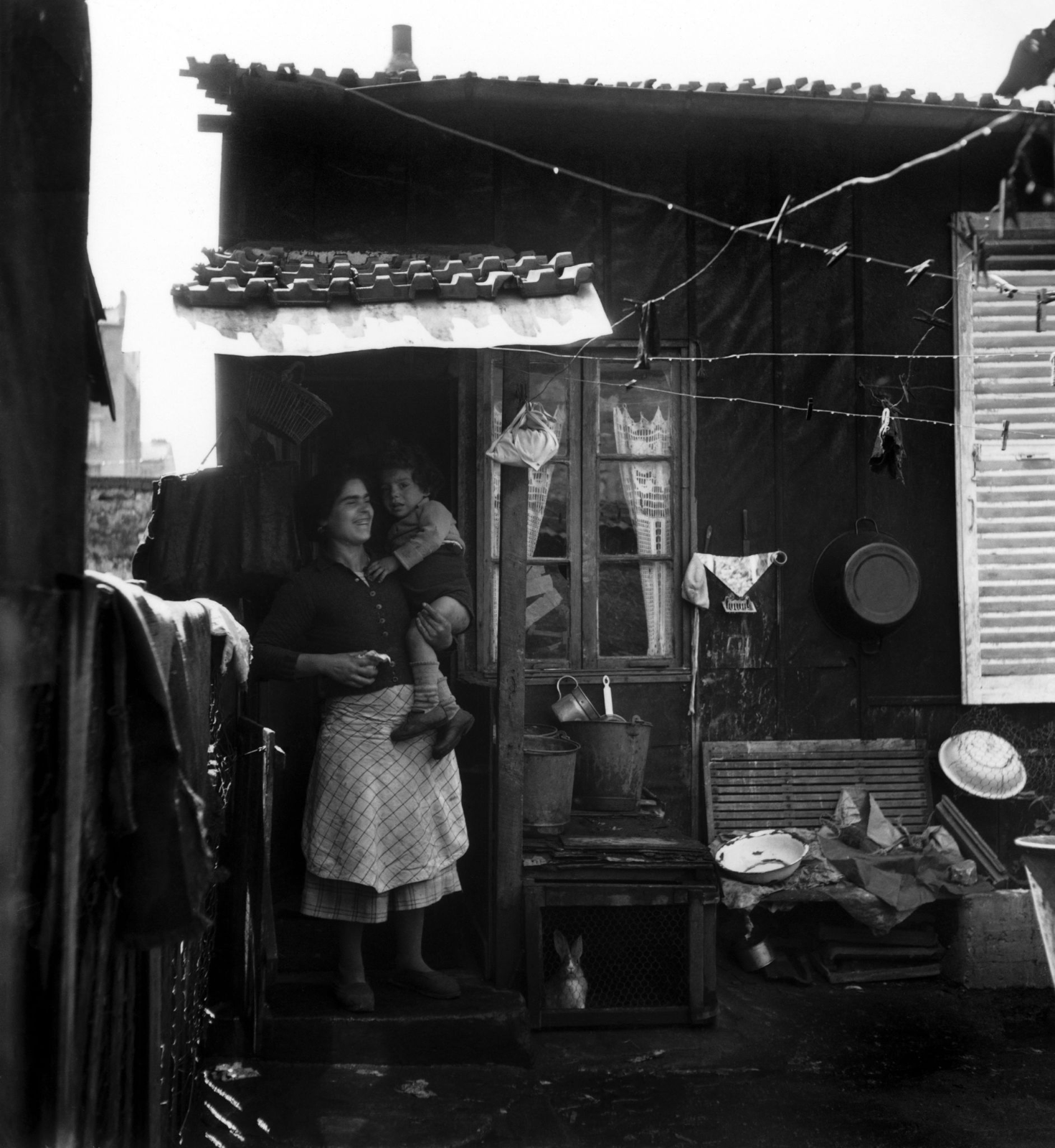 Жизнь парижских пригородов в 1950-х. - Париж, Франция, Фотография, Длиннопост, Ретро