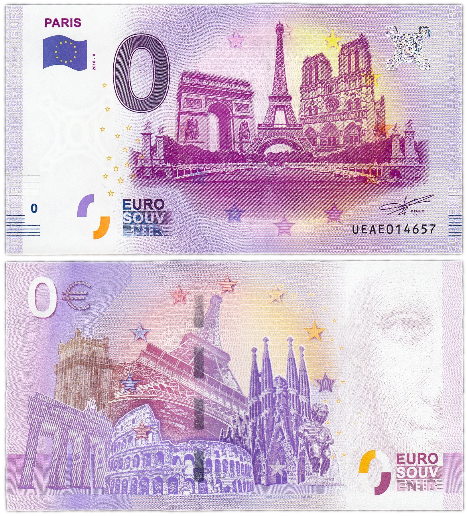 Zero euro banknote - My, Euro, Bill