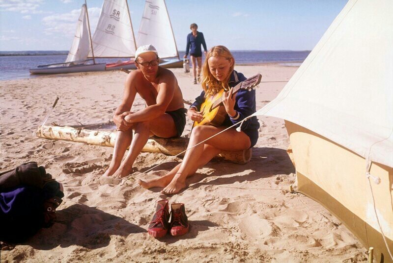 On the Lena River, 1970s - the USSR, The photo, Longpost, Tourism, 70th