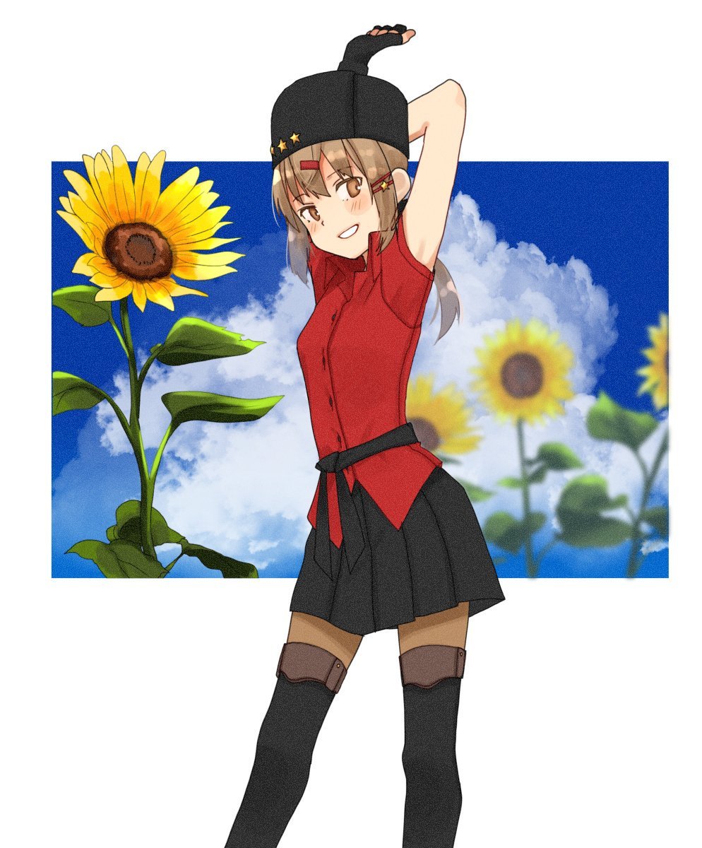 Tashkent (artist: Annin Musou) - Kantai collection, Anime, Anime art, Tashkent, Sunflower