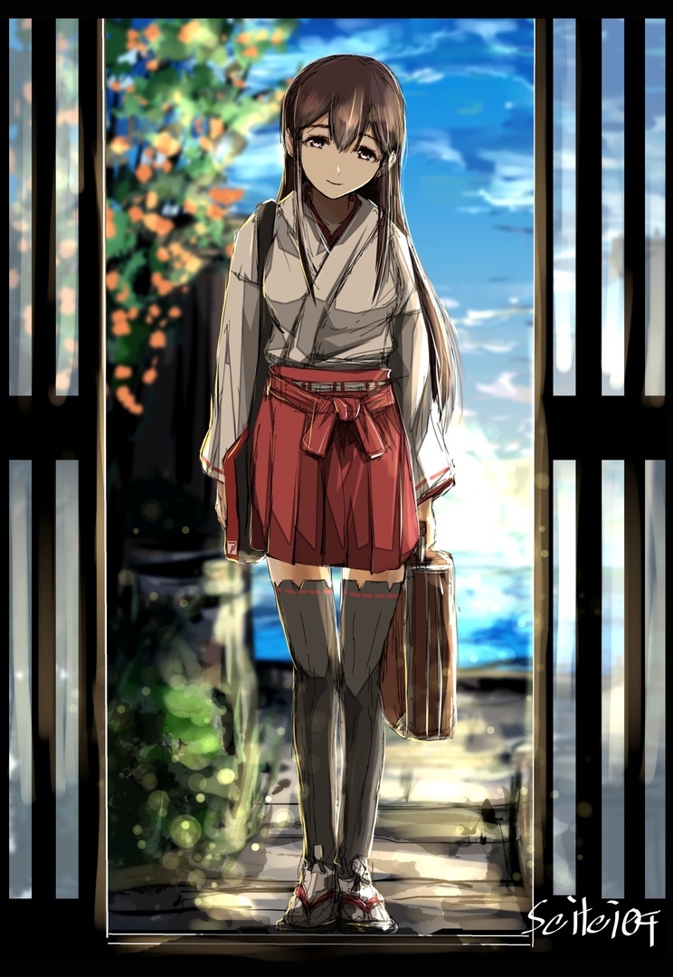 Foundlings - Kantai collection, Anime, Anime art, Akagi, Kaga, Longpost