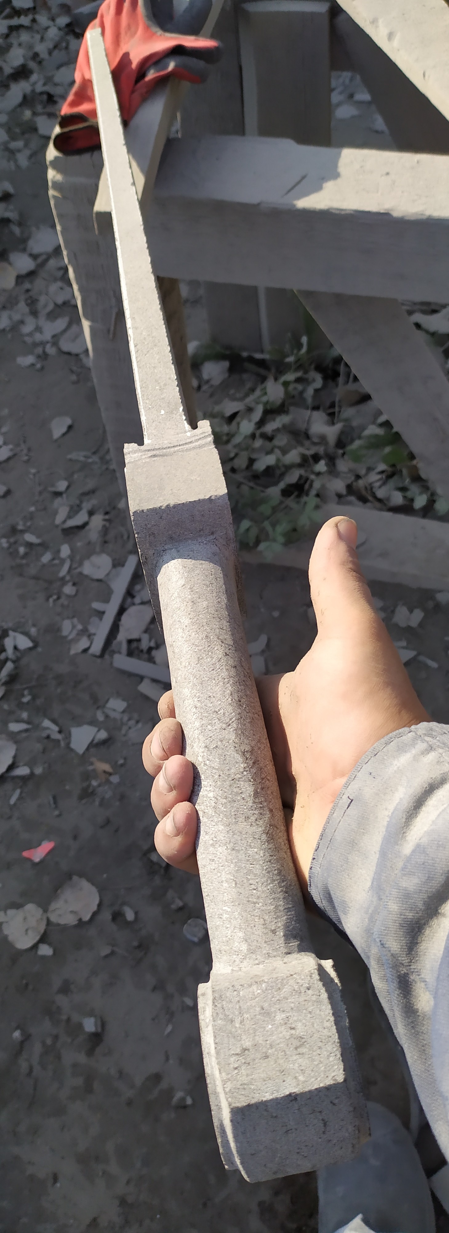 Stone sword - My, Sword, A rock, With your own hands, Longpost