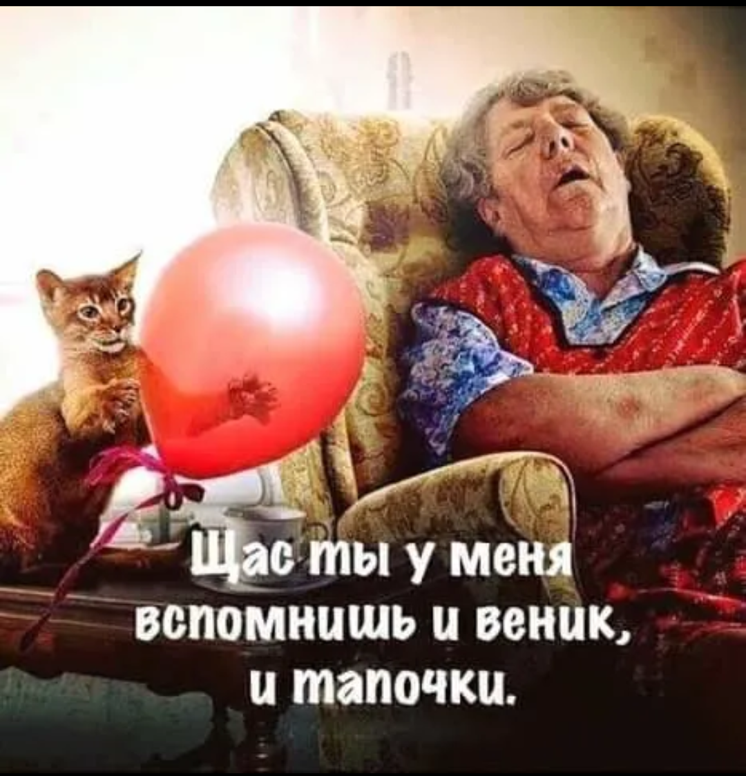 How to quickly cure sclerosis)))) - Slippers, Air balloons, Sclerosis, Humor, Picture with text, cat