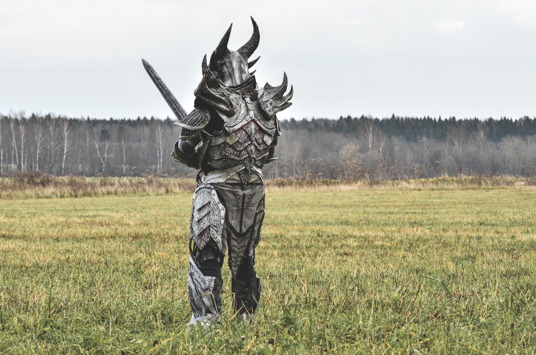 Dovahkiin in Daedric armor. My first full cosplay - My, The elder scrolls, Cosplay, Russian cosplay, Daedra, The Elder Scrolls V: Skyrim, Lowcost cosplay, Longpost