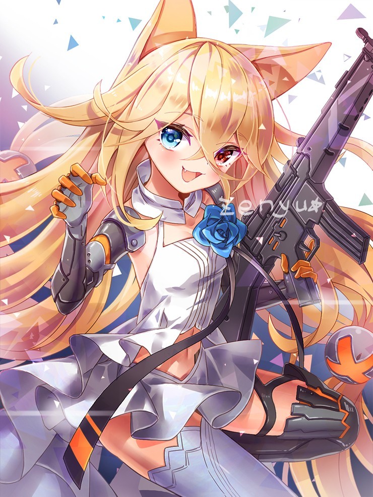 HK G41 - Anime Art, Арт, Girls Frontline, G41, Подборка, Длиннопост, Animal Ears