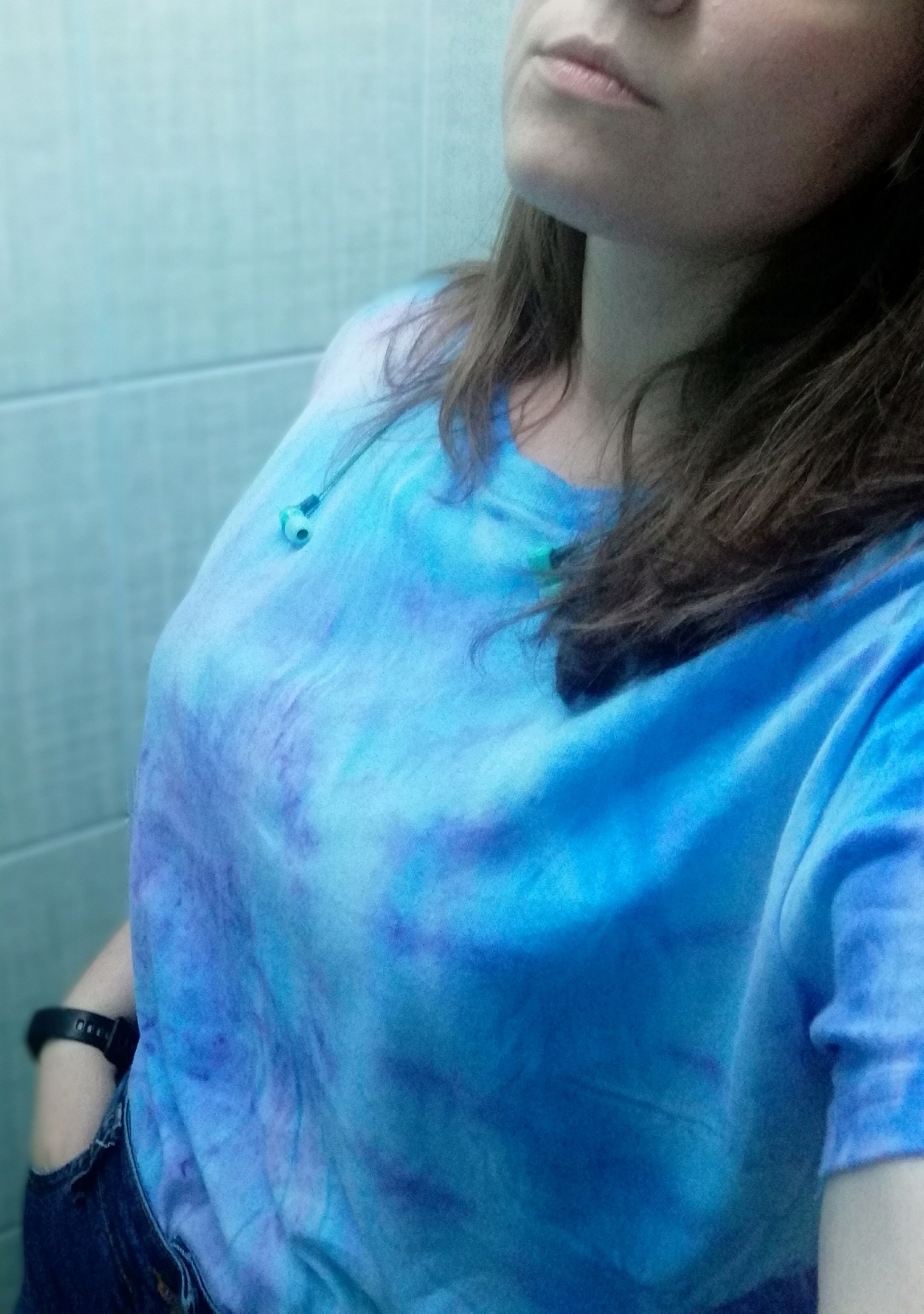 How I dyed a T-shirt in this season's trendy tie-dye style - My, Needlework with process, Tai Dai, Needlework, Acrylic, T-shirt, Longpost