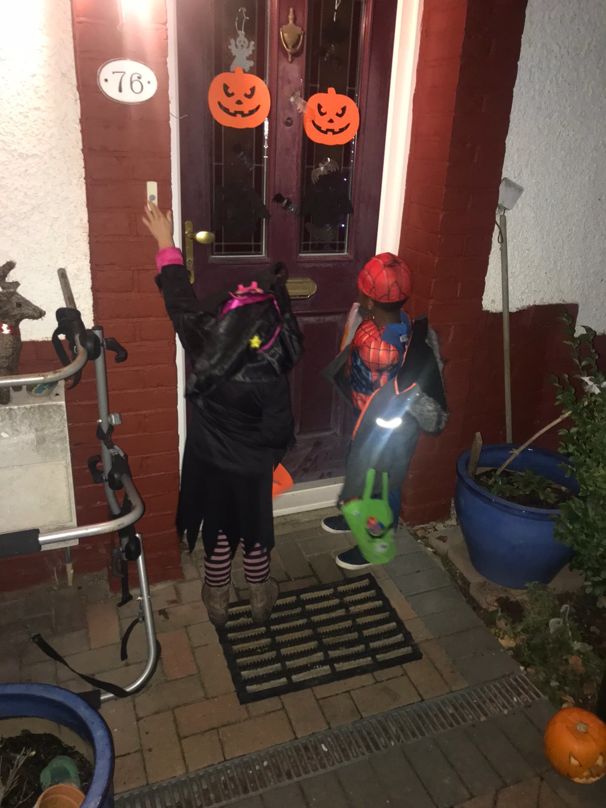 Halloween on our street - My, Halloween, Parents and children, Holidays, England, Longpost, Children