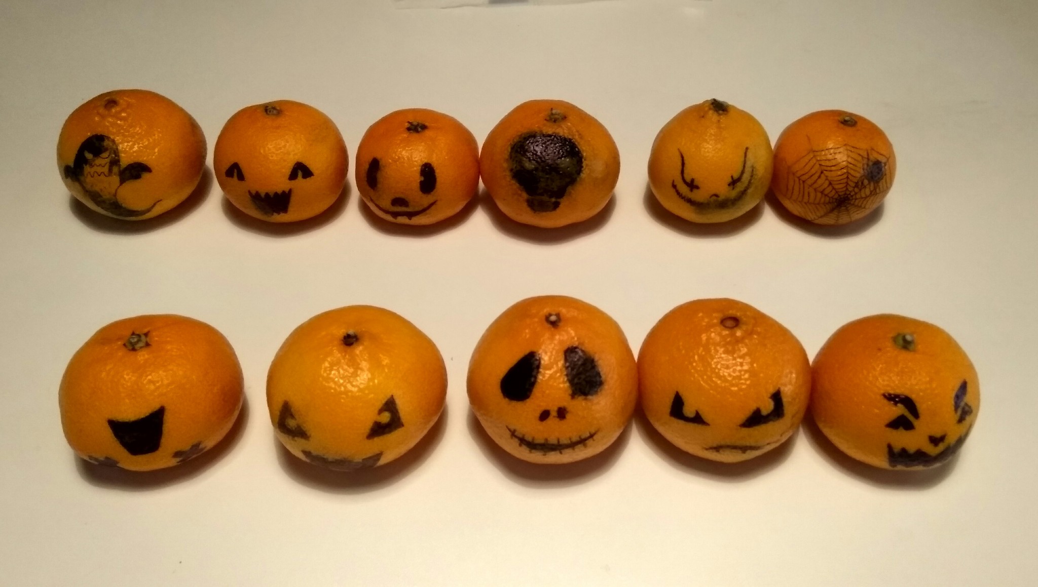 Instead of pumpkins - My, The photo, Tangerines, Feast of All Saints, Halloween