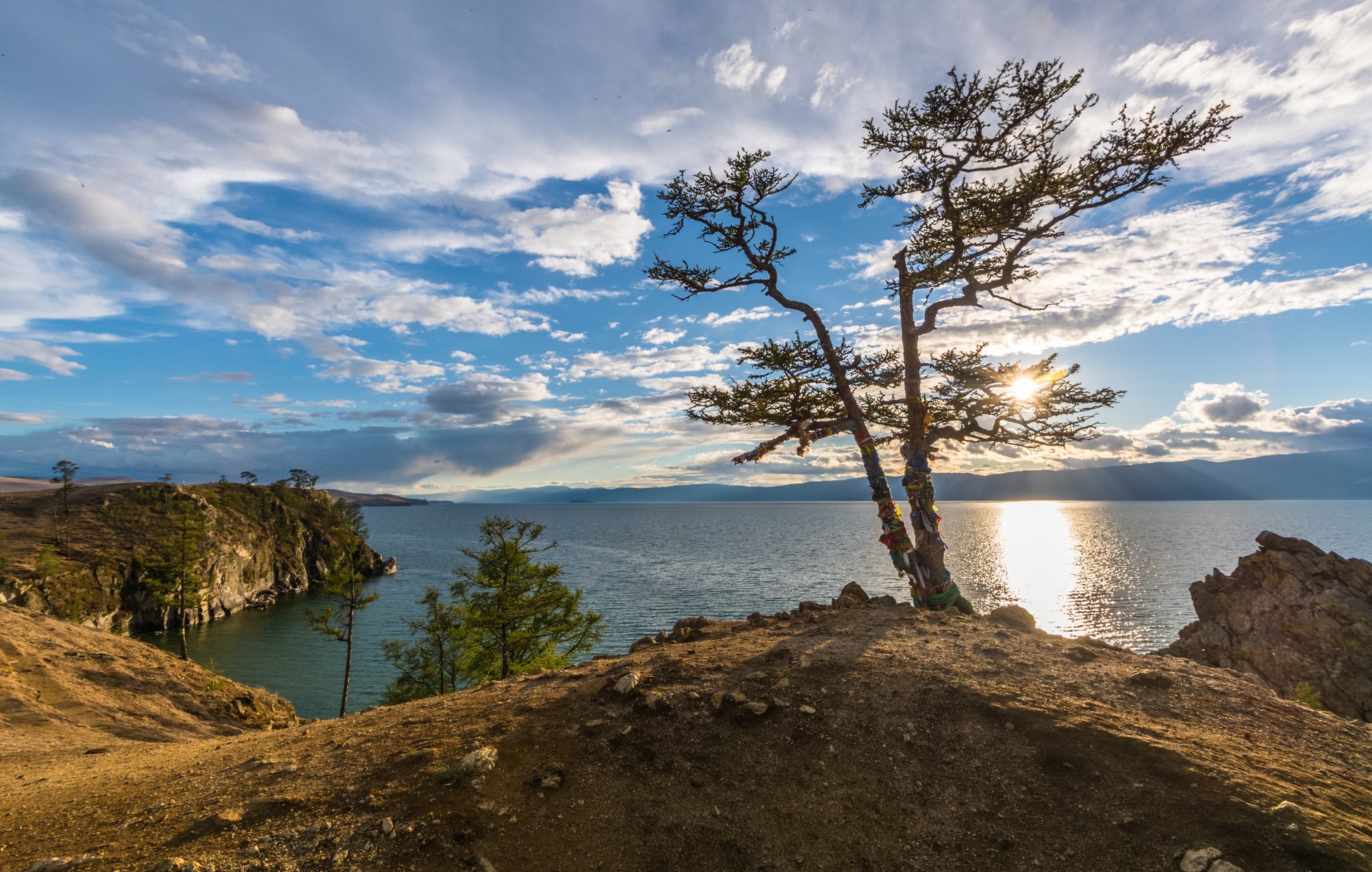 On Baikal - My, Sunset, Baikal, The photo, Beginning photographer, Travels, Travel across Russia