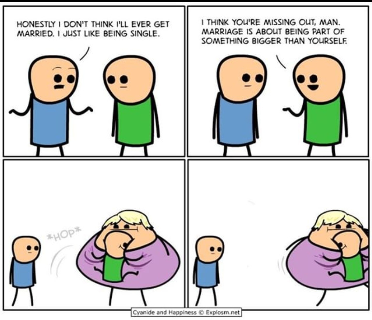 Part of something big. - Cyanide and Happiness, Comics, Marriage