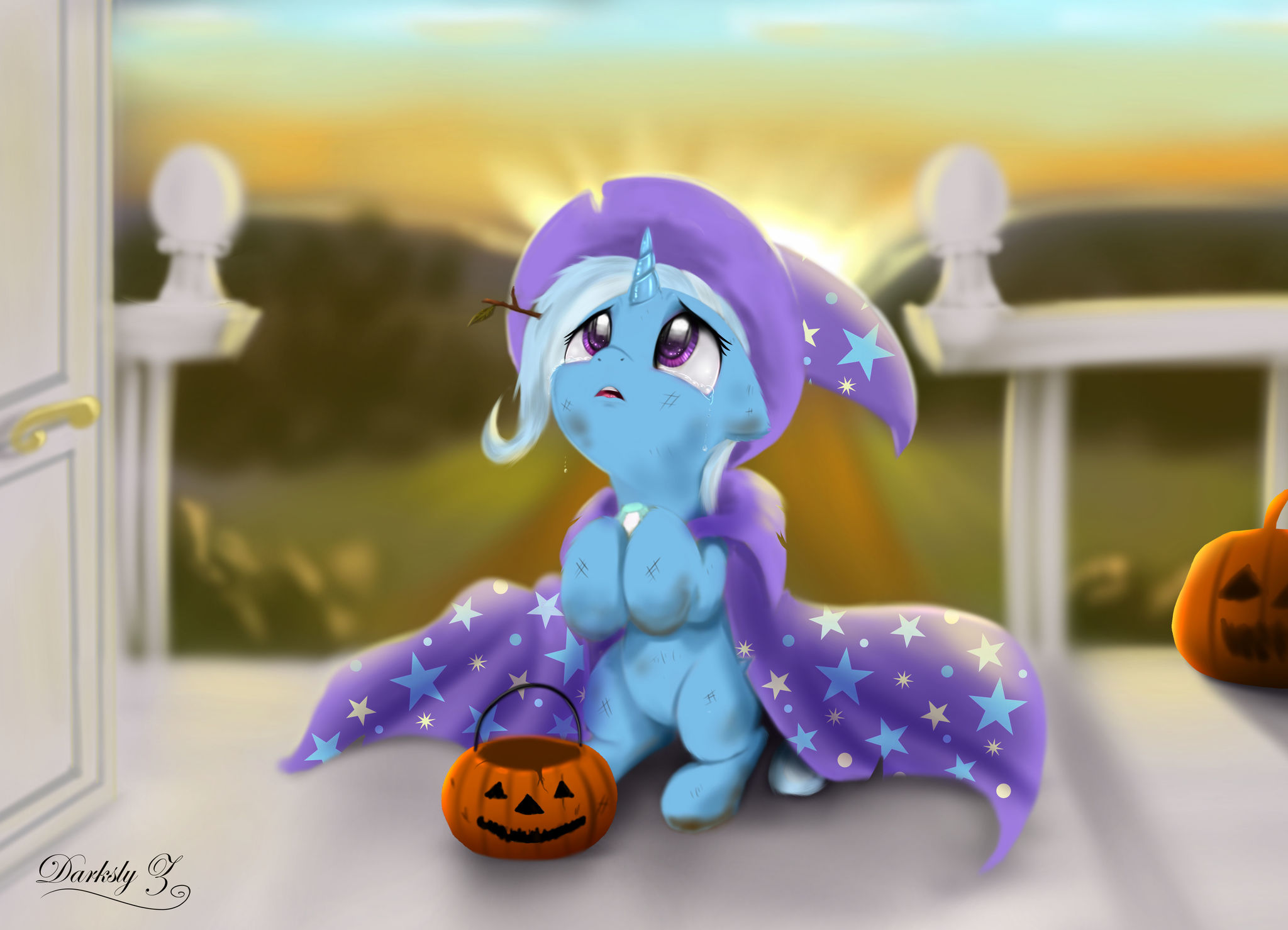 Too Late Trixie - My Little Pony, PonyArt, Trixie, Nightmare Night, Darksly-z