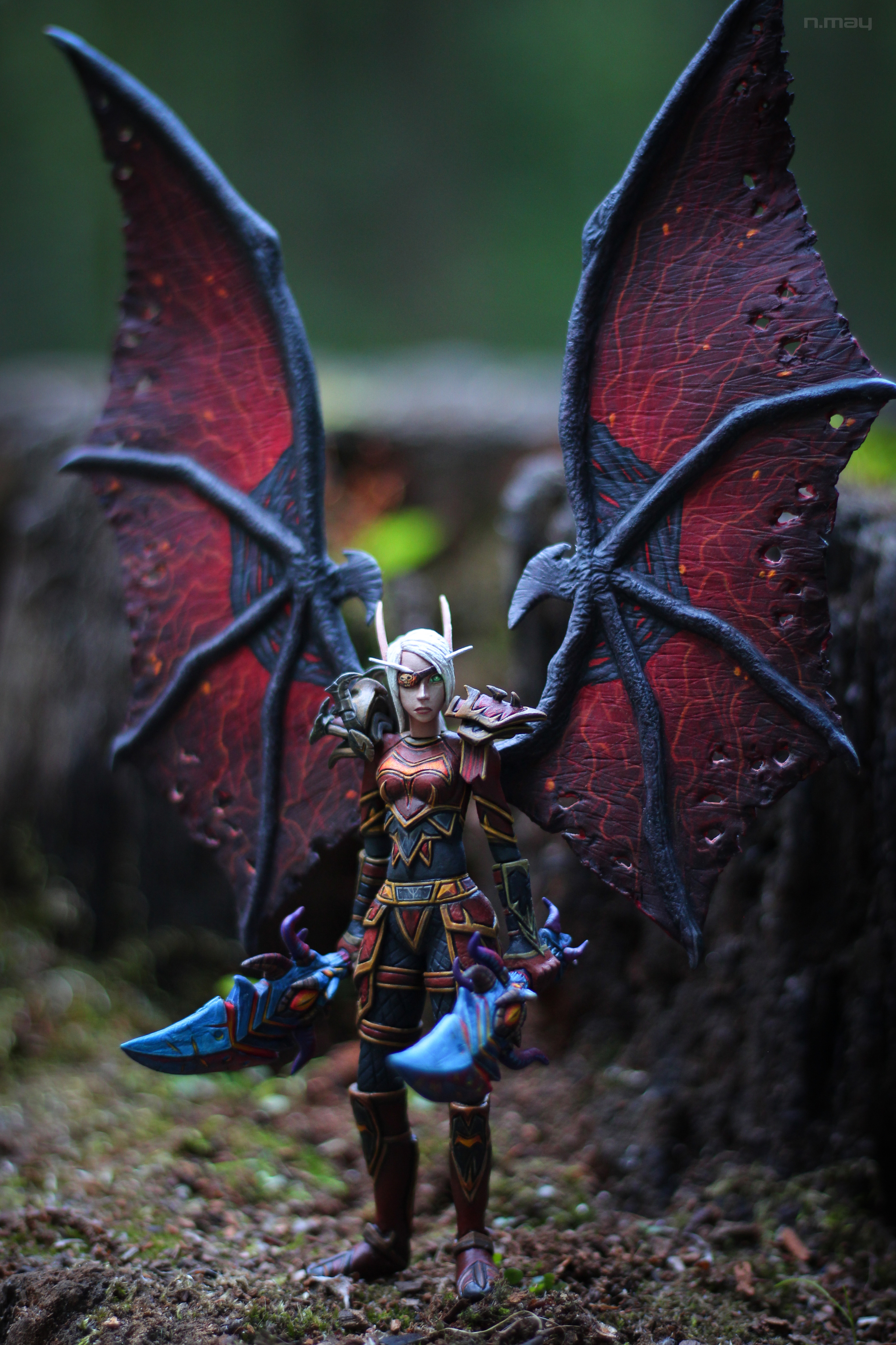 Blood Elf - Vedera. - My, Longpost, World of warcraft, Blood elves, Painting miniatures, Painting, Figurines