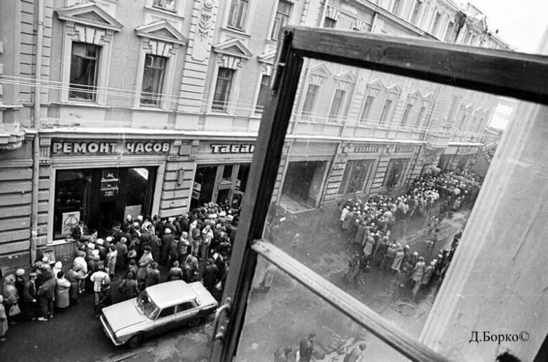 There was such a country - Queue, Old photo, the USSR, Longpost