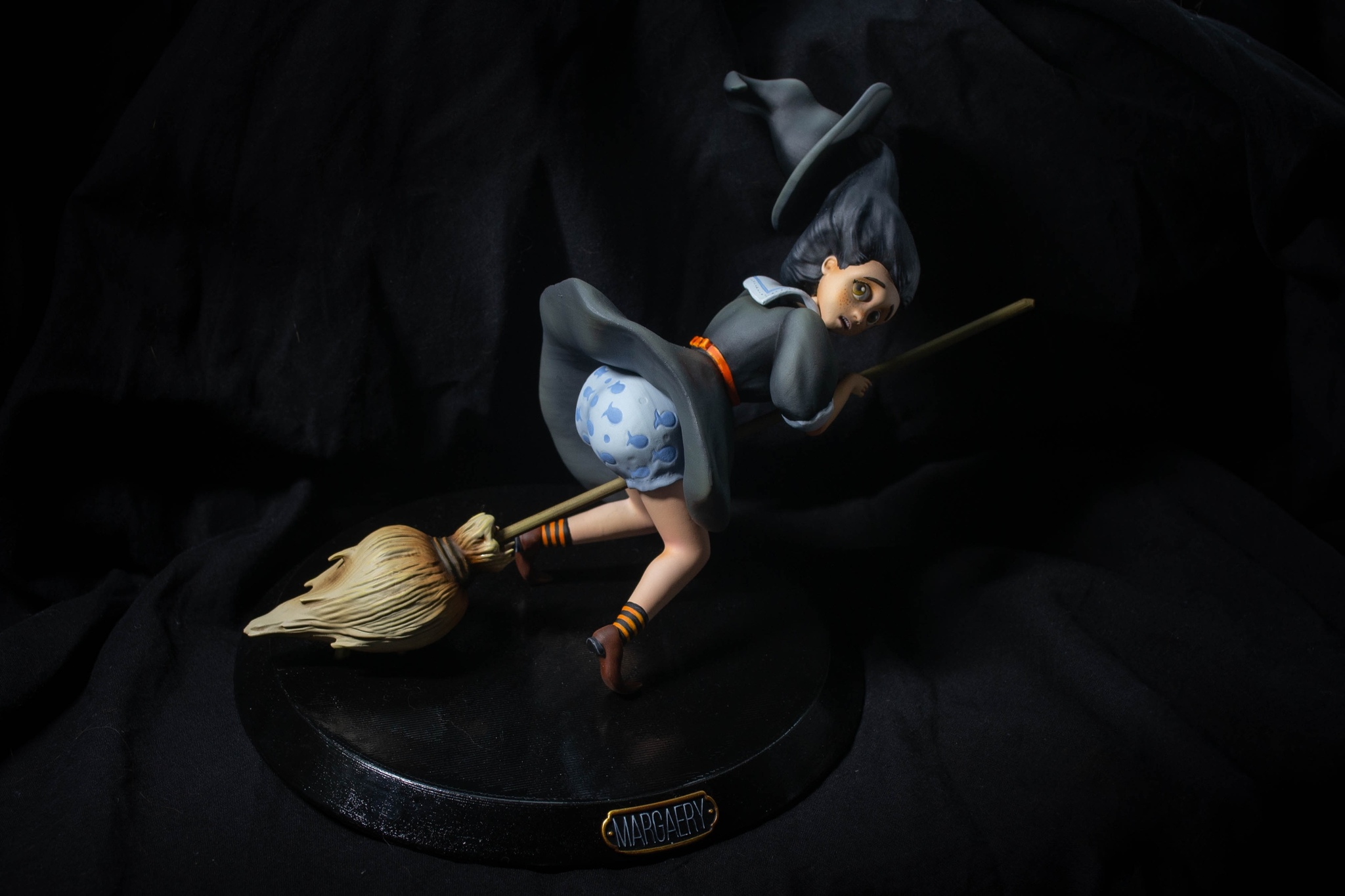 Creating a witch figurine. Part two - My, Inktober, 3D modeling, 3D printer, Spearmasters, Figurines, Garage kit, Friday tag is mine, Witches, Longpost