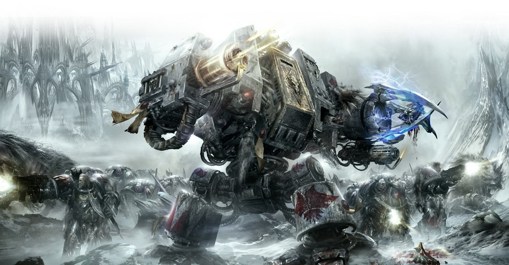 Wolfen dreadnought из бумаги - Моё, Warhammer 40k, Wh miniatures, Papercraft, Длиннопост