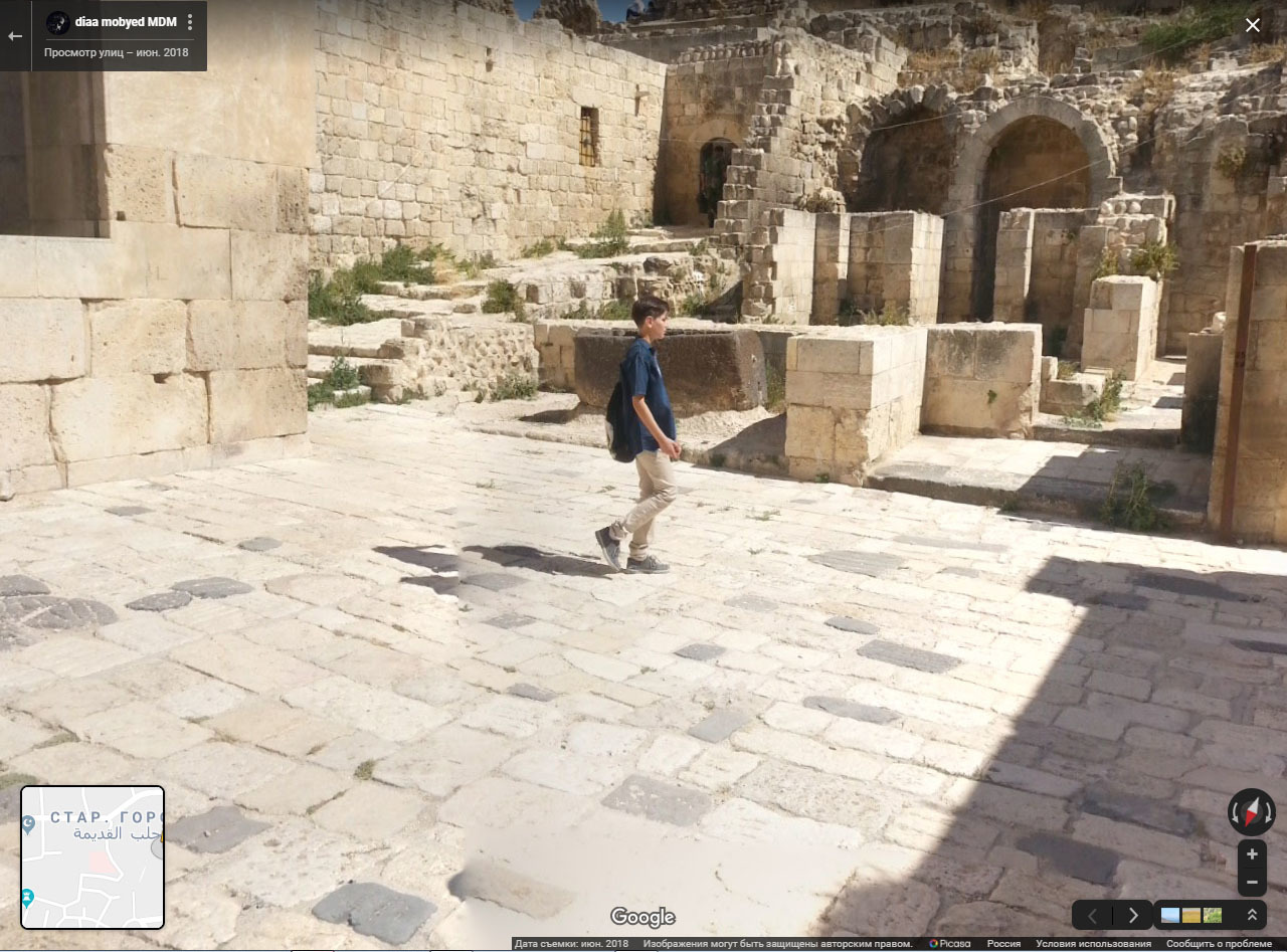 The guy with the iron balls - My, Syria, Cool guy, Google maps