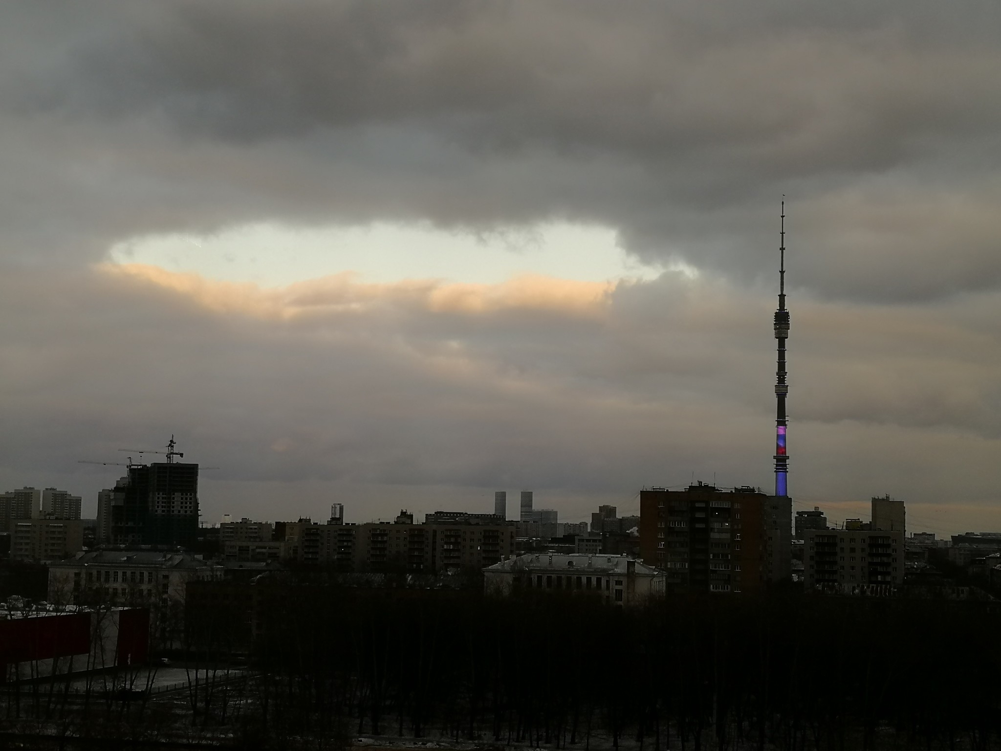 When at work there is a good view from the windows - My, View from the window, Sunset, Longpost