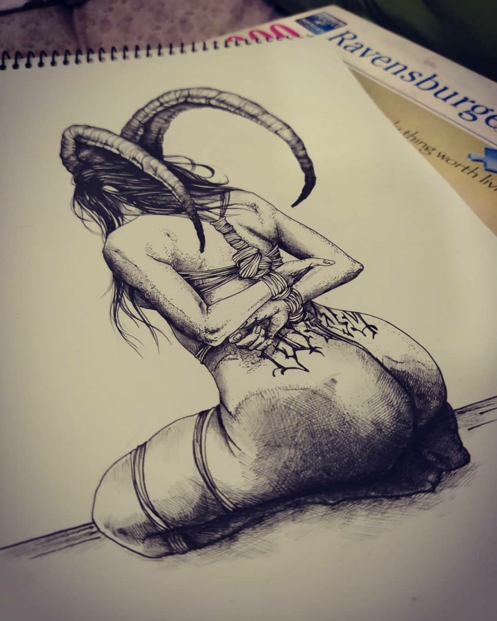 Art 2 - NSFW, Art, Pencil drawing, Longpost