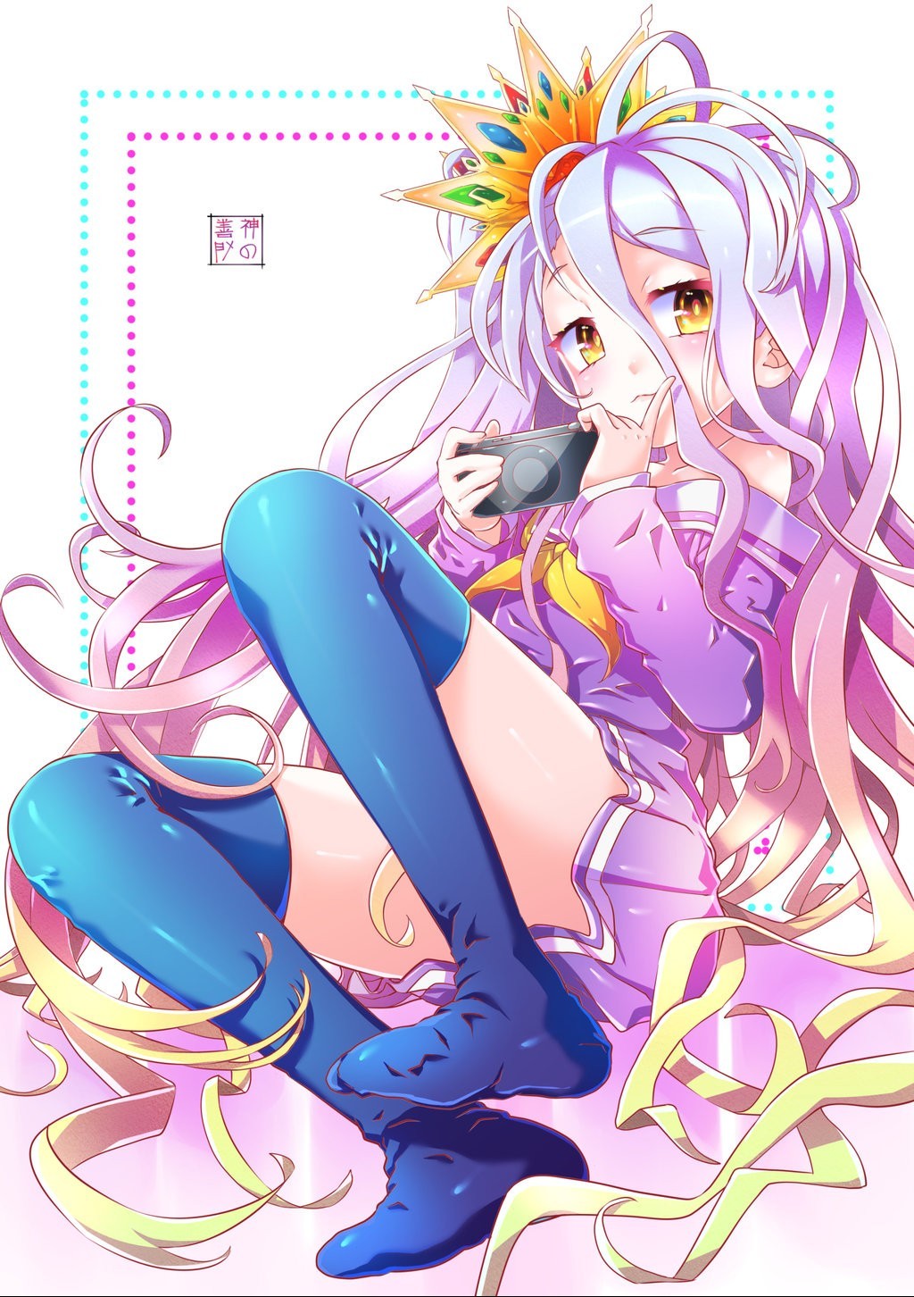 Shiro - Anime art, Art, No game no life, Loli, A selection, Longpost, Shiro (No Game No Life)