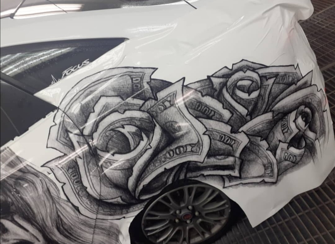 Car drawing - My, Car, Drawing, Longpost