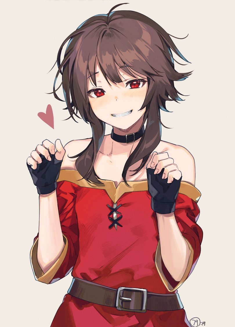 Megumin - Megumin, Konosuba, Anime art, Longpost, Anime, Nagu