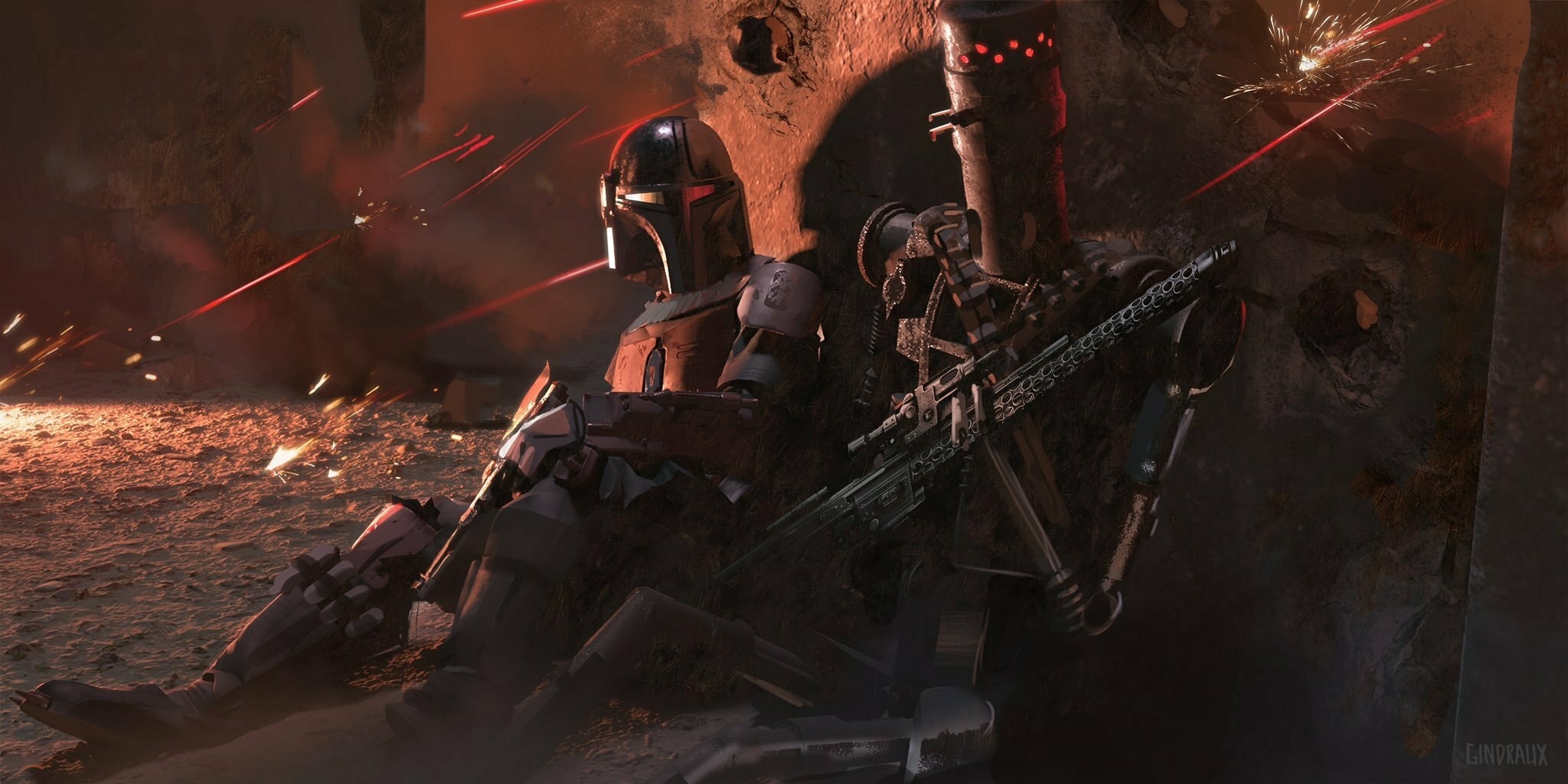 Official concept art for the first episode of The Mandalorian - Concept Art, Mandalorian, Star Wars, Longpost, Serials