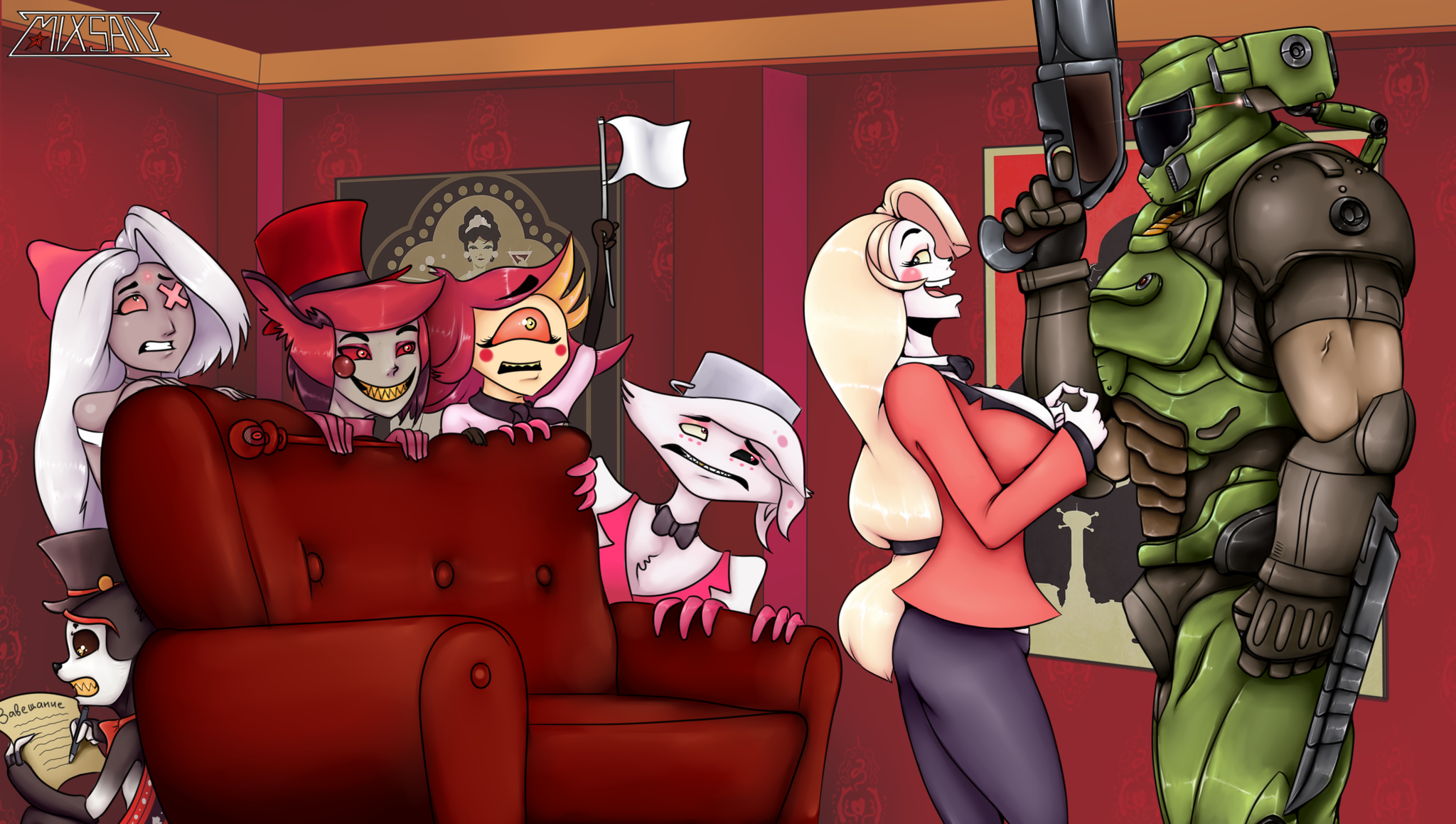 Doom slayer hazbin hotel