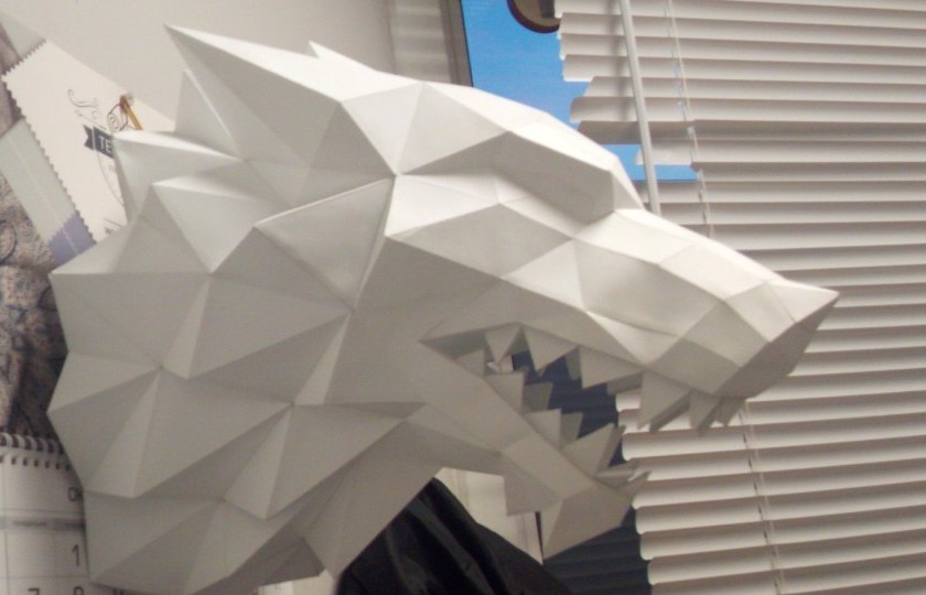 Portion of paper low poly models) - My, Tom clancy's rainbow six siege, Venom, cat, French Bulldog, Papercraft, Direwolf, Game of Thrones, Longpost