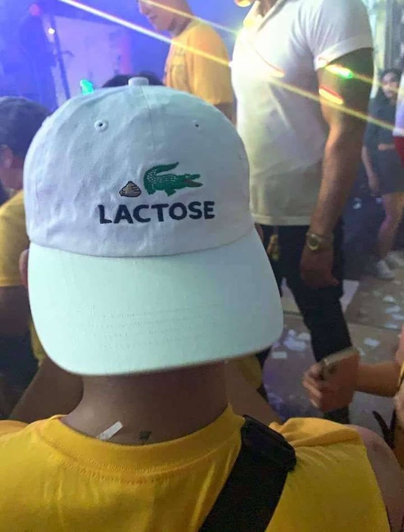 Лактоза - Контрафакт, Как настоящее, Lacoste, Кепка, Паленка