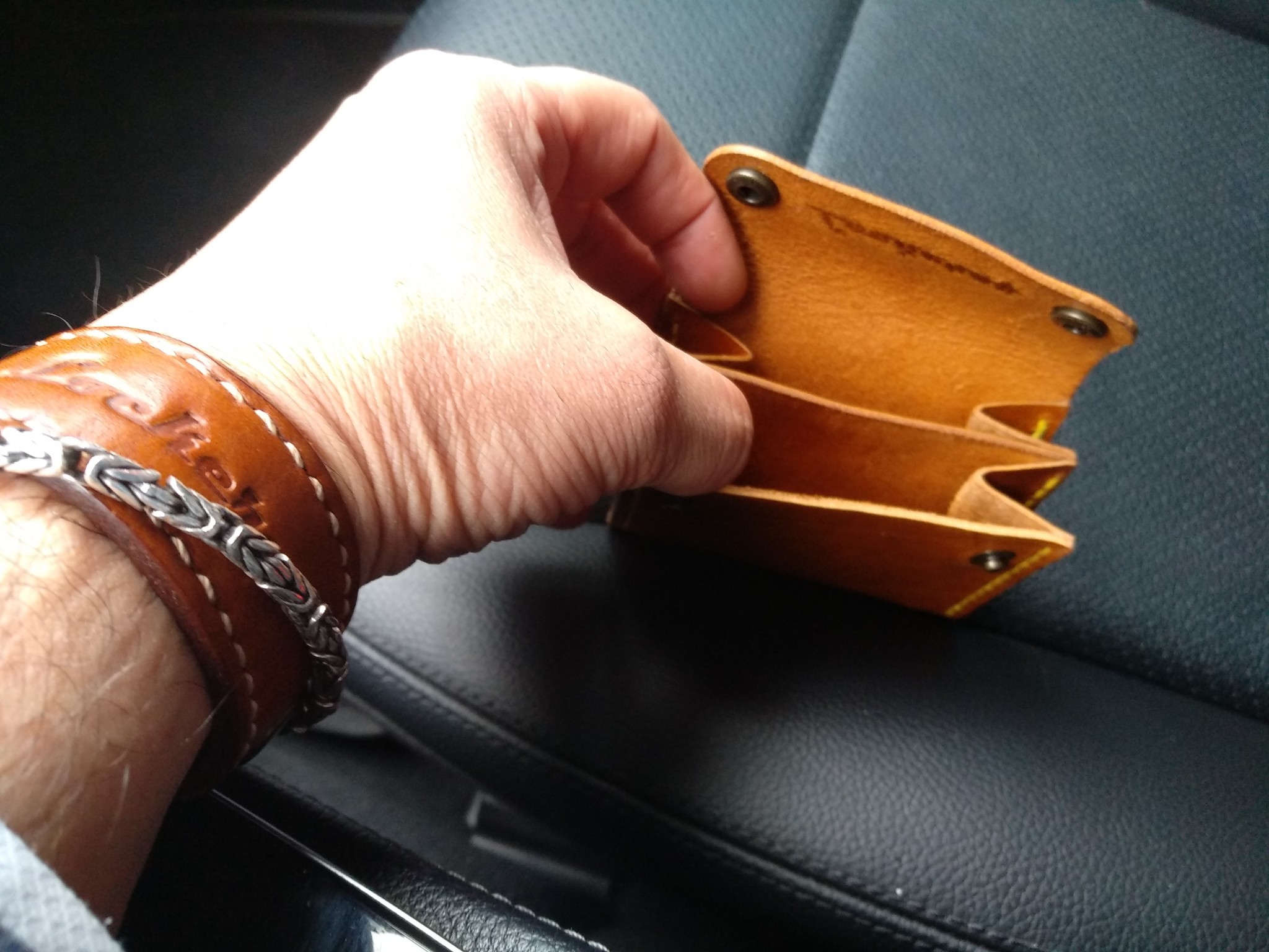 Wusi-pusi wallet - My, Leather products, Wallet, Leather craft, Longpost