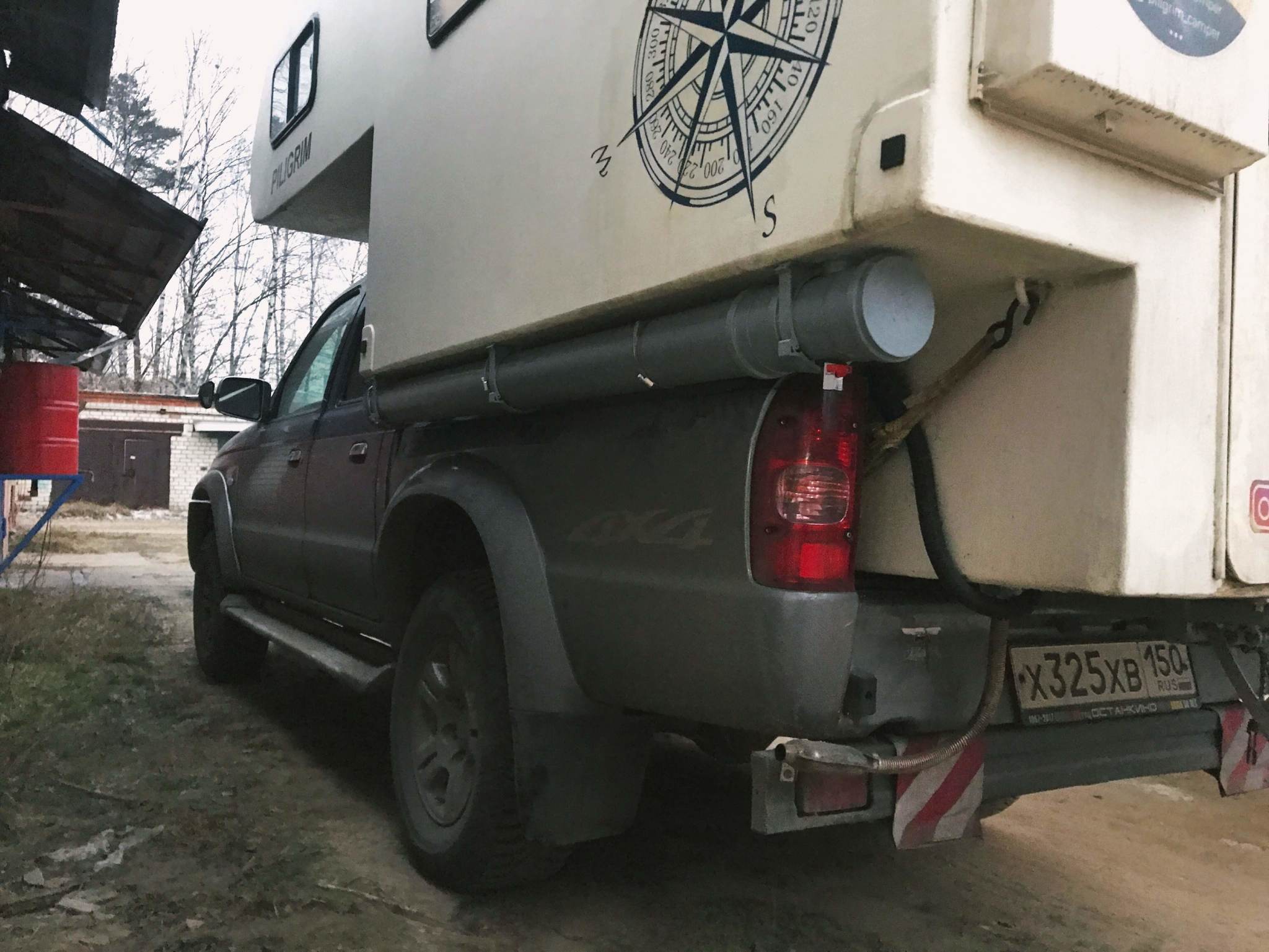 Gray water tank made from plumbing pipes - My, Pilgrim, House on wheels, Camper, Road trip, Video, Longpost