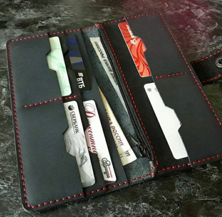 Wallet or Longer - My, Longer, Wallet, Leather wallet, Leather, Handmade, Organizer, Longpost