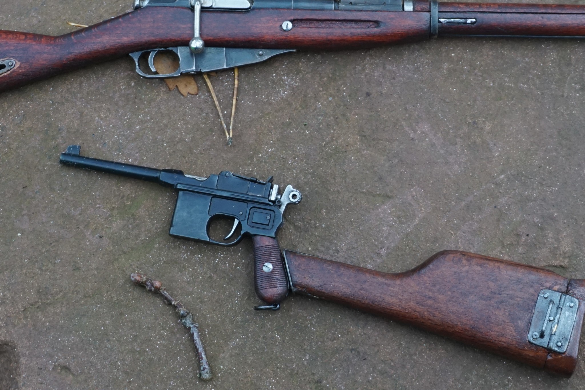 Miniature shooting Mauser S.96 - My, Mauser, Weapon, Homemade, Article, CNC, The photo, Video, Longpost