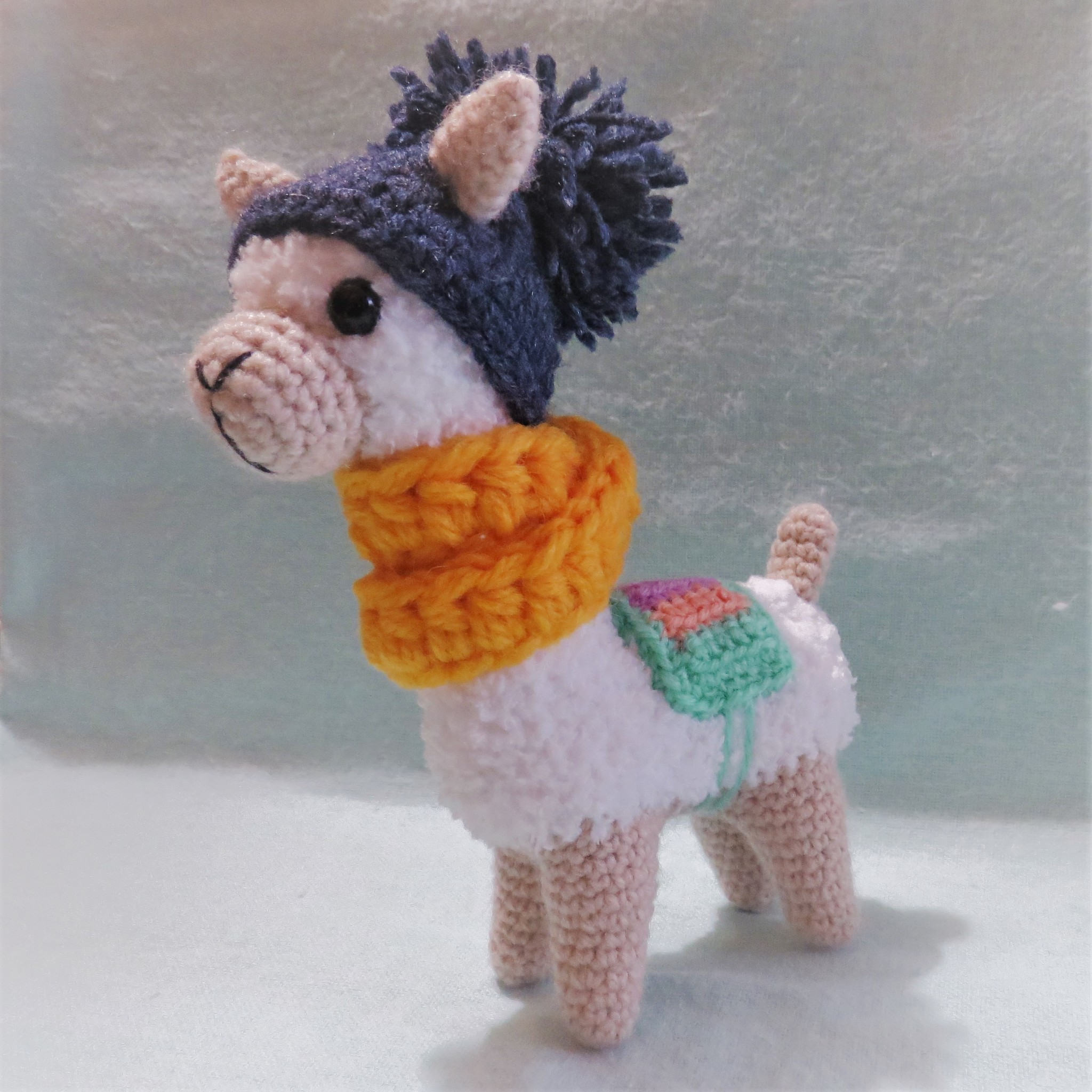 Lama - My, Needlework without process, Needlework, Knitting, Crochet, Toys, Llama, Longpost, Knitted toys