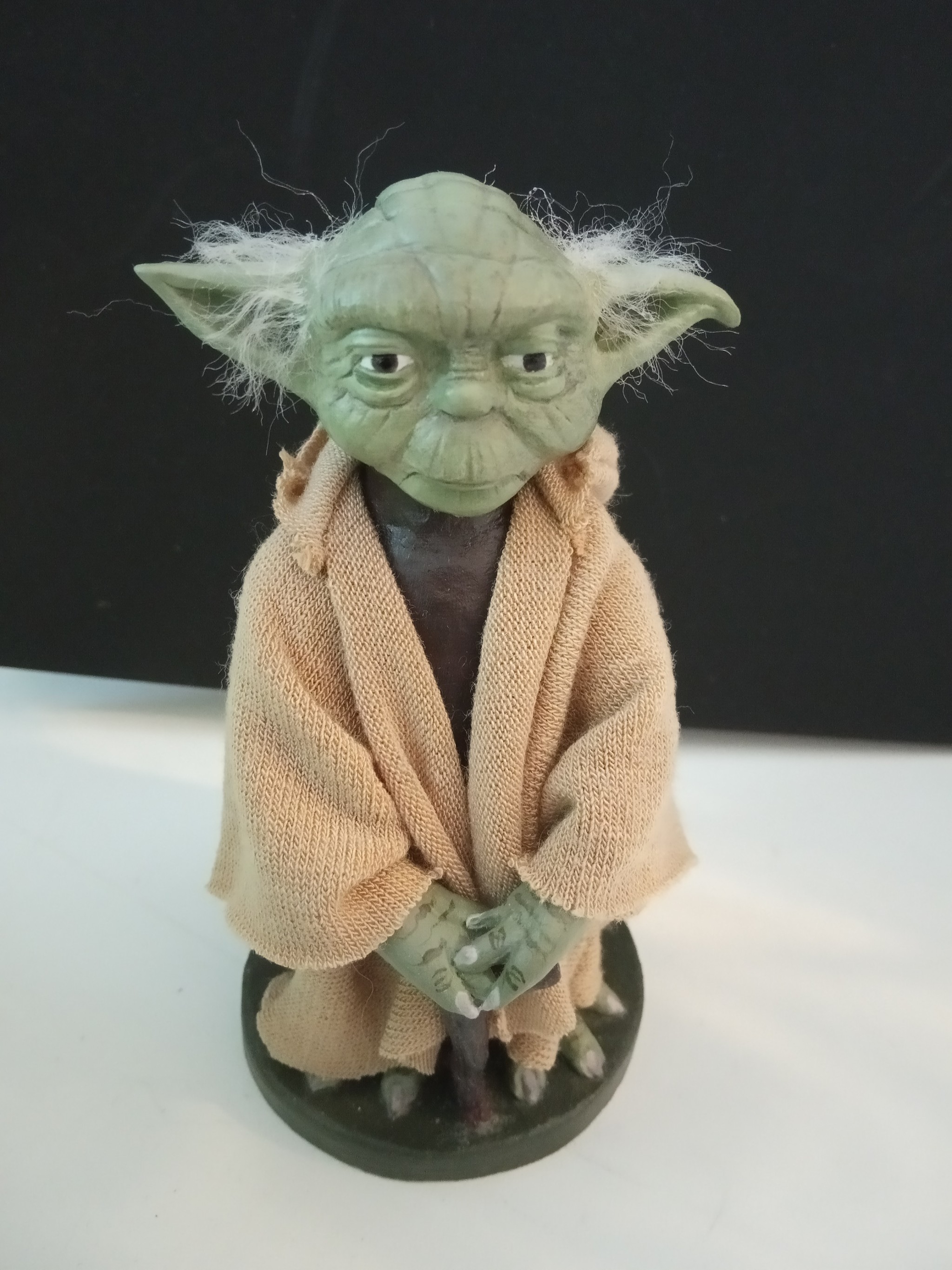 Yoda from polymer clay - My, Yoda, Jedi, Polymer clay, Needlework without process, Longpost