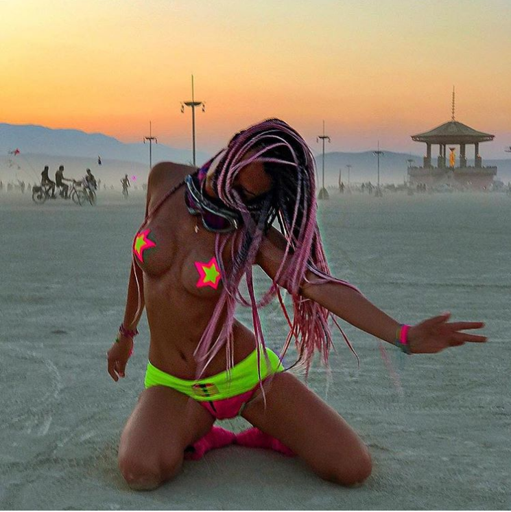 Девушки с фестиваля Burning Man (Клубничка) часть 2 - NSFW, Burning Man, Девушки, Фотография, Фестиваль, Длиннопост, 2019