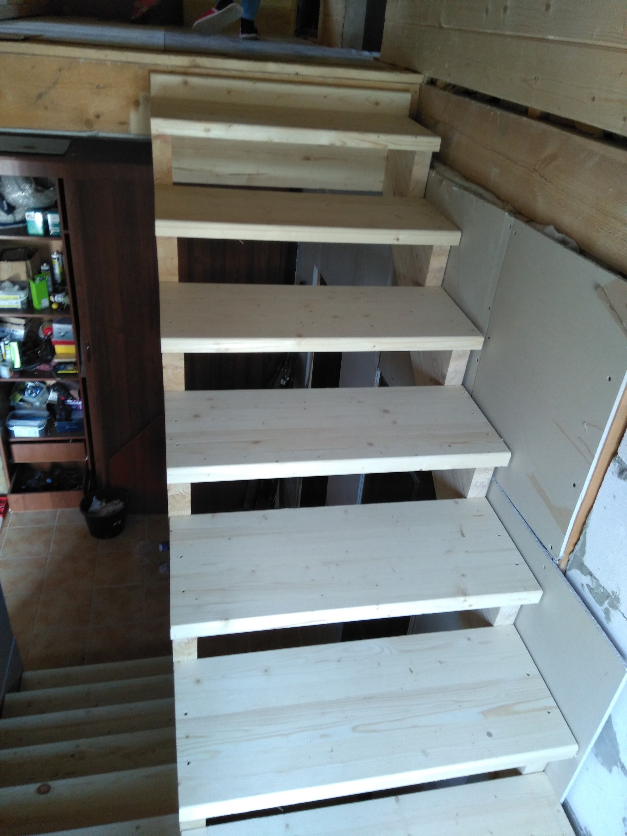 Stairs in two days (almost) - My, Dacha, Building, With your own hands, Stairs, Longpost