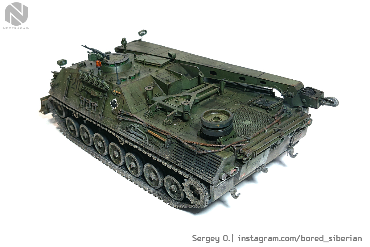 Canadian Forces Bergepanzer II in 35th scale - My, Hobby, Stand modeling, Scale model, 1:35, Scale 1:35, Bram, Longpost