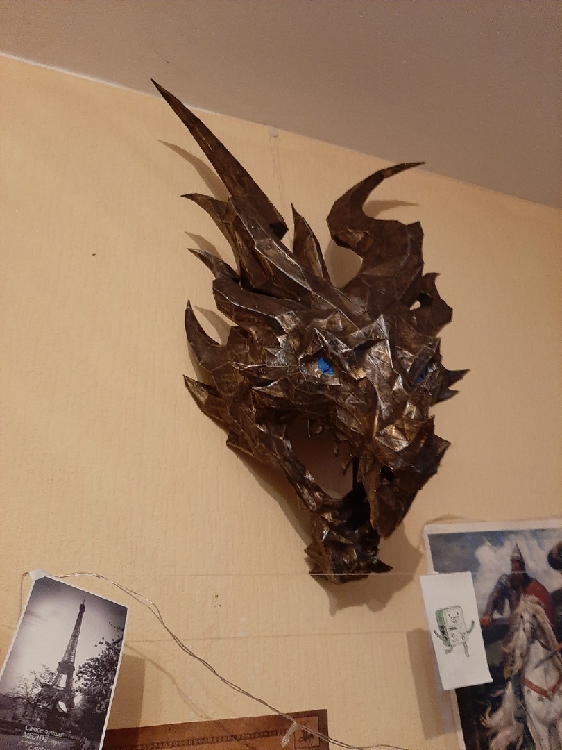 From Alduin to Viserion - My, Papercraft, The Dragon, Alduin, White walkers, Needlework with process, Paper products, Longpost