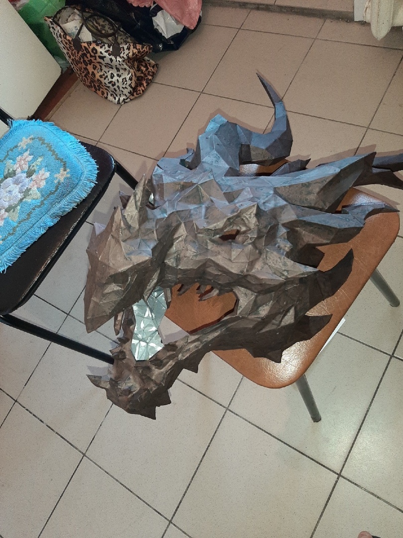 From Alduin to Viserion - My, Papercraft, The Dragon, Alduin, White walkers, Needlework with process, Paper products, Longpost