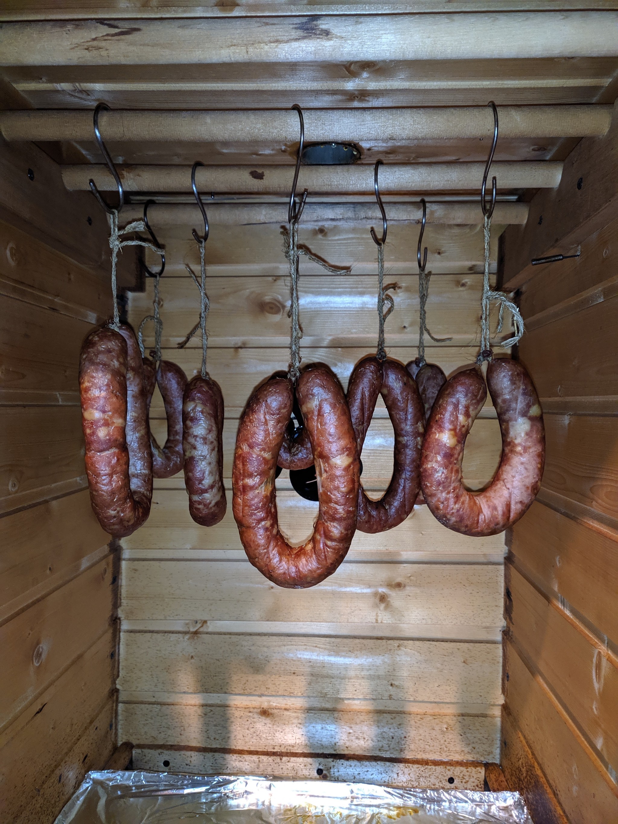 Semi-smoked Krakow sausage - Sausage, Krakow sausage, Smoking, Longpost, Food, Meat, Recipe