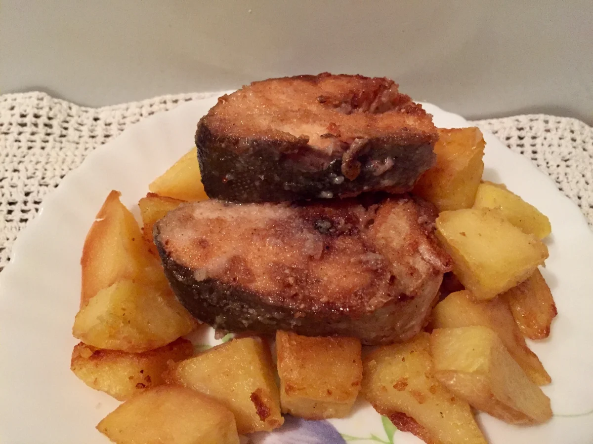 Fried pink salmon - simple and tasty - My, Food, A fish, Cooking, Longpost, Recipe