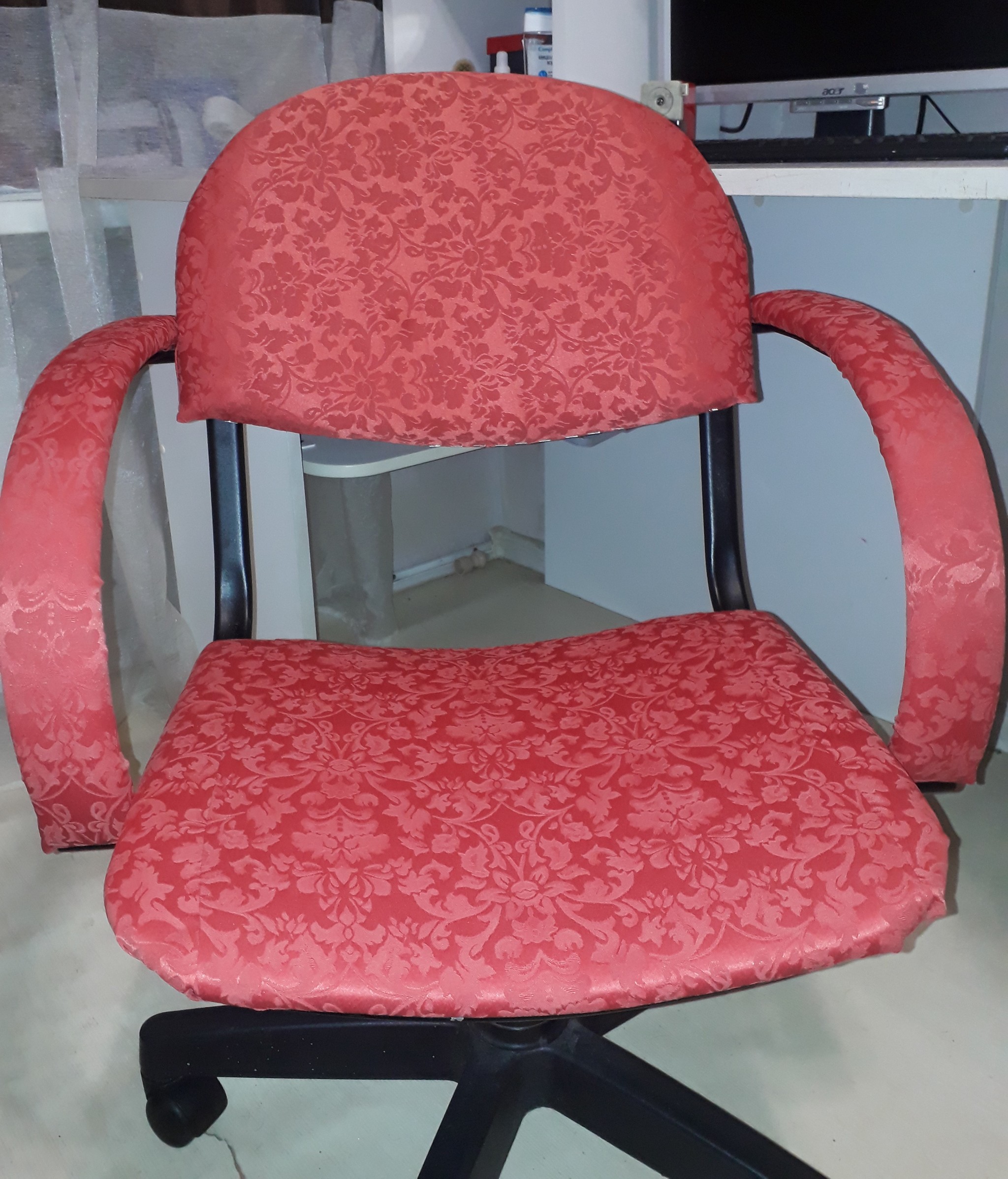 Computer chair reupholstery - My, Padding, Furniture, Longpost